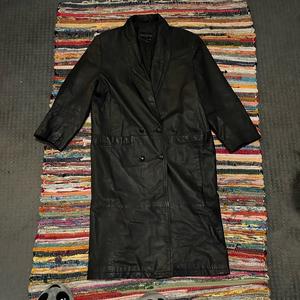 Vintage Baywater, leather trenchcoat